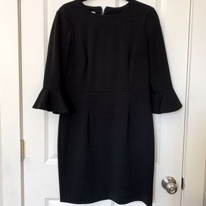 Donna Morgan flare sleeve dress black 10